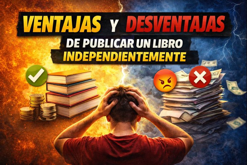 Ventajas y desventajas de publicar un libro de forma independiente