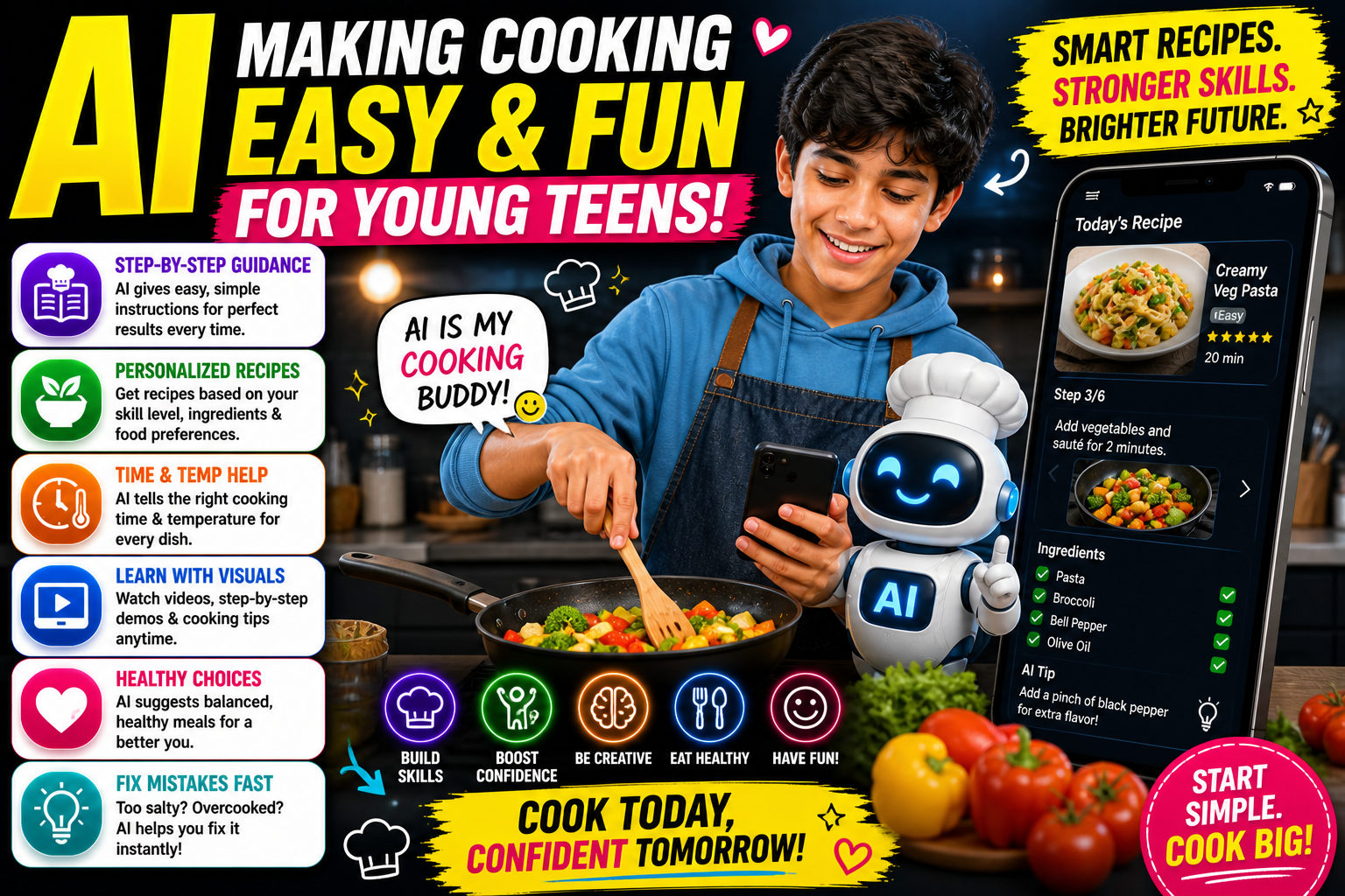 How AI is Helping Young Teens Learn Cooking Easily