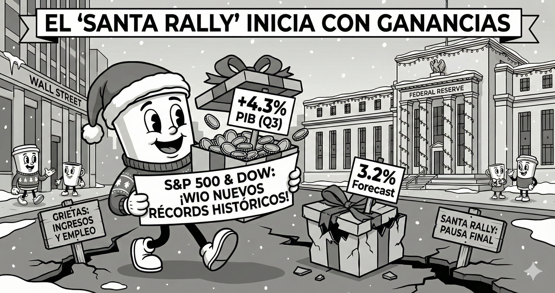 EL 'SANTA RALLY' INICIA CON GANANCIAS