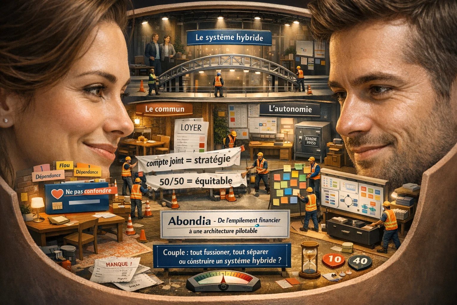 👩‍❤️‍👨 Couple : tout fusionner, tout séparer ou construire un système hybride ?