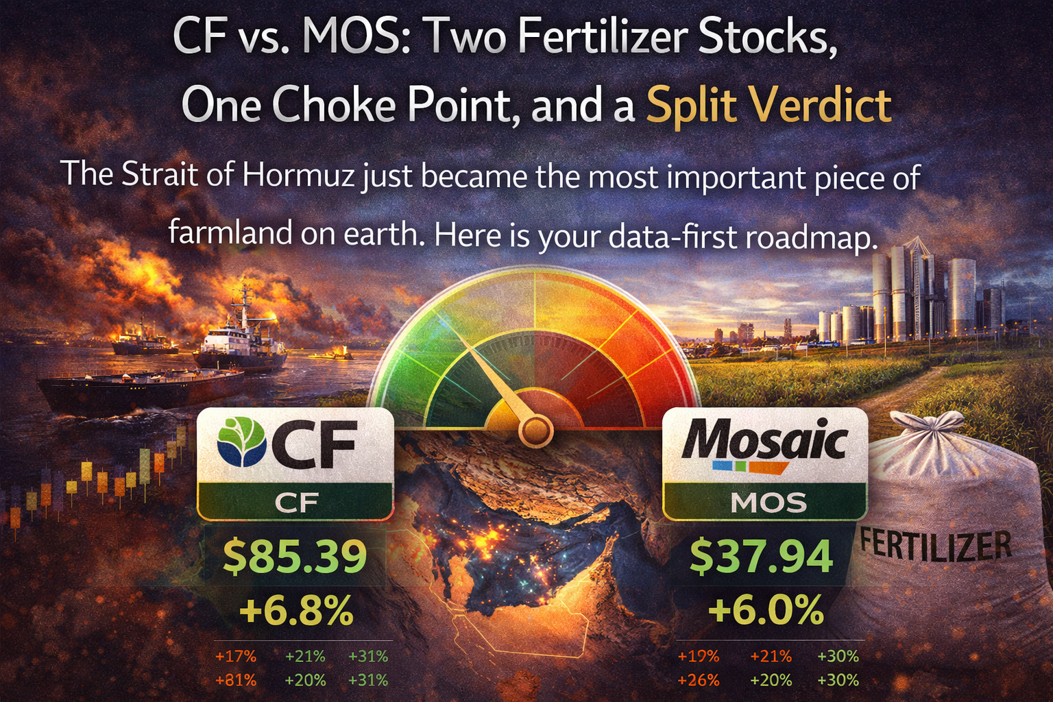 CF vs. MOS: Two Fertilizer Stocks, One Choke Point, and a Split Verdict