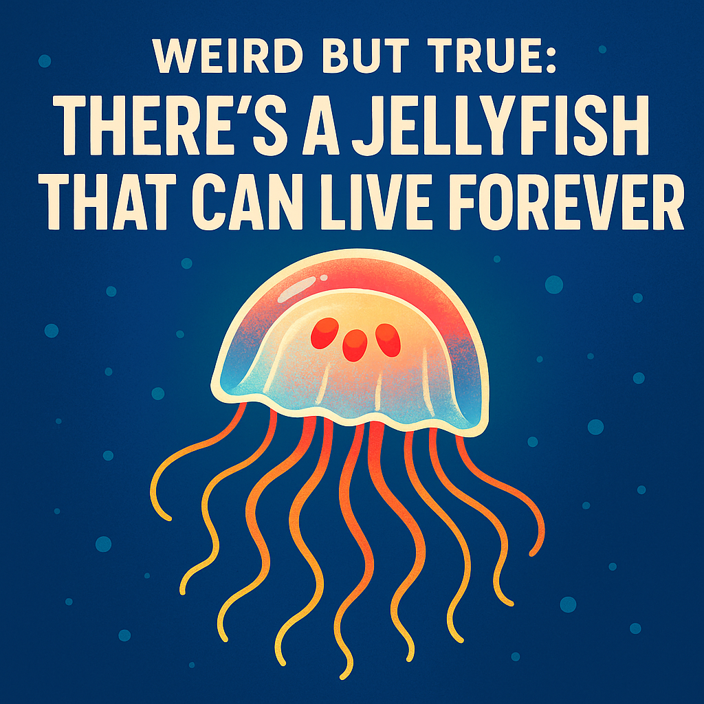 🪸THERE’S A JELLYFISH THAT CAN LIVE FOREVER