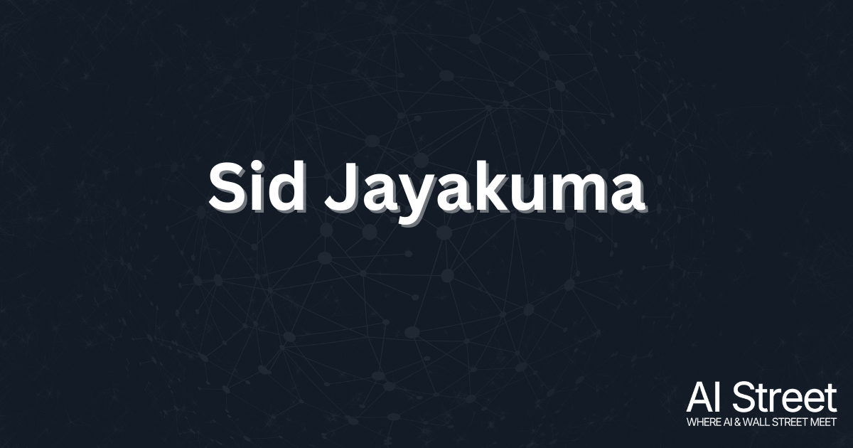 Finster CEO Sid Jayakumar on AI Agents for Wall Street 