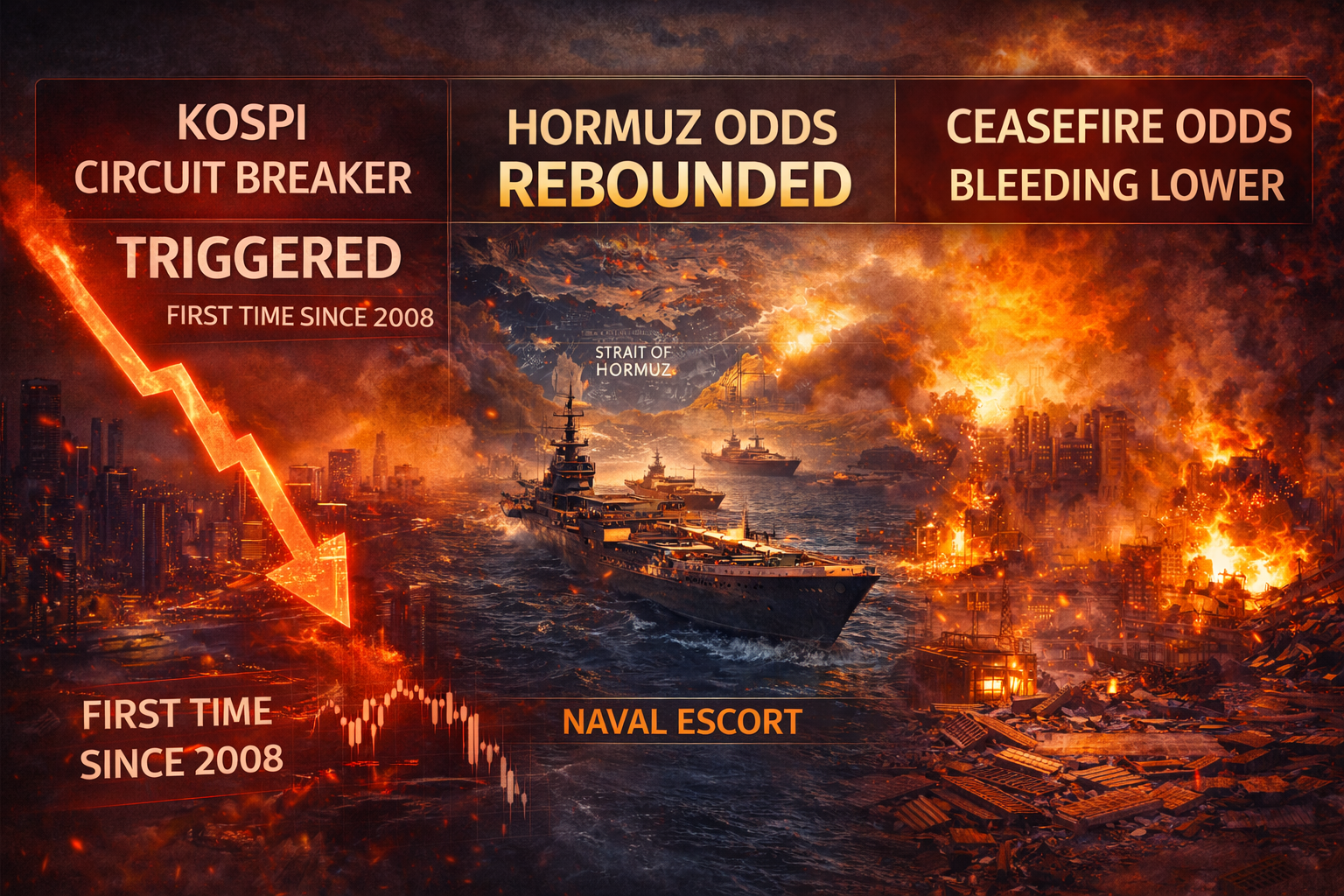 Asia Hit the Circuit Breaker | Hormuz Odds Rebounded | Fed Still Frozen | The Off-Ramp Stayed Out