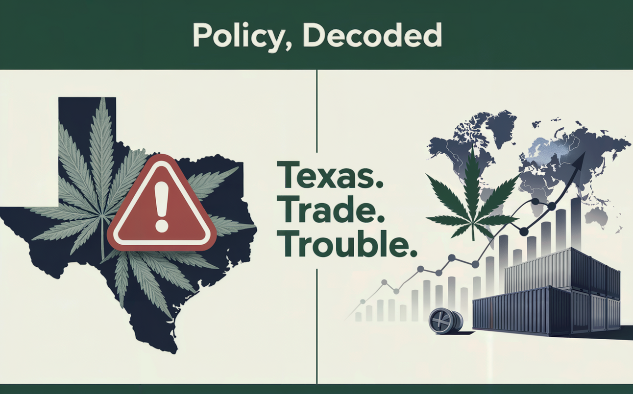 Policy, Decoded: ⚠️ Texas on the Brink + Global Cannabis Commodities?