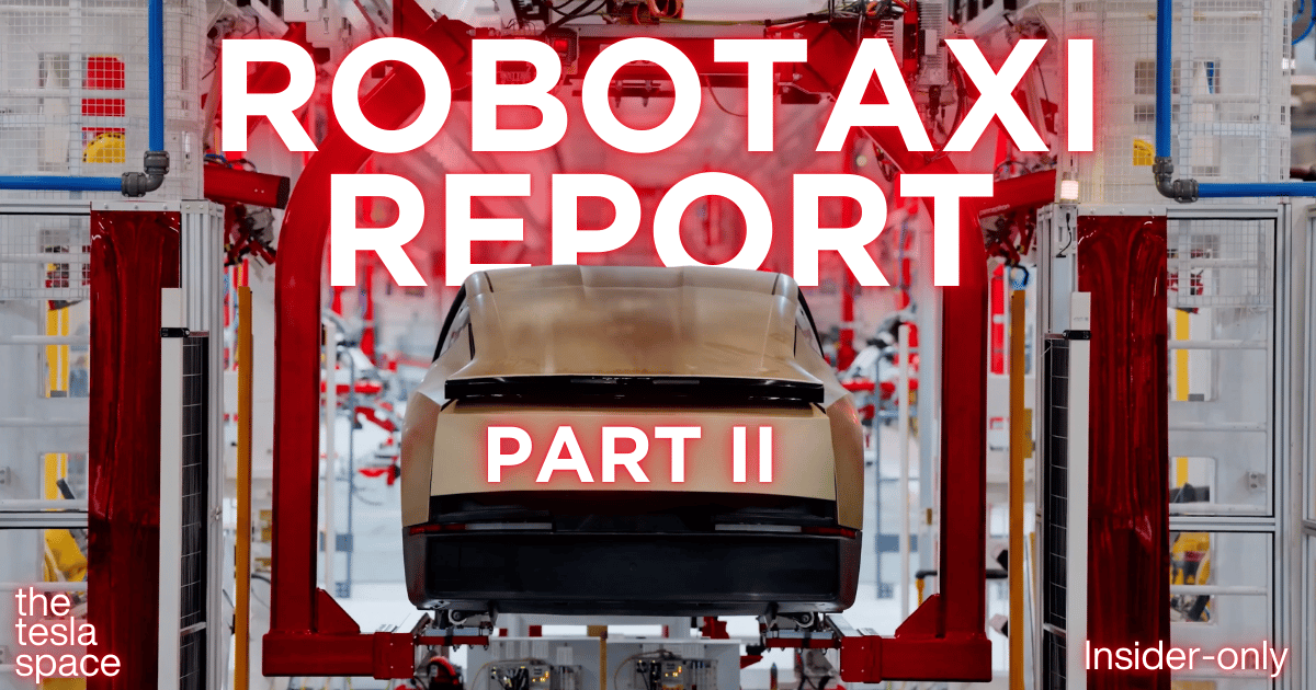 Insider Report: Tesla vs Robotaxi Industry, part II