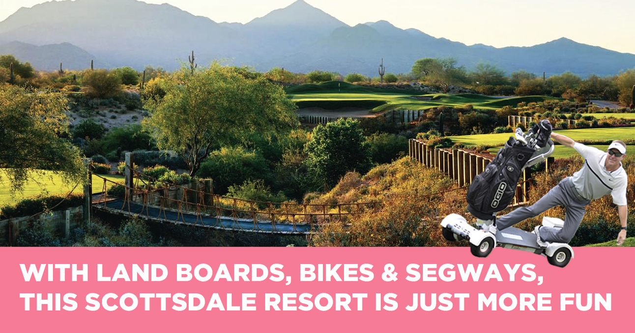 Futuristic Golf Carts in Scottsdale: Pedal Bikes, Landboards, Scooters, Segways & 4-Wheelers + Fix These 3 Putting Mistakes