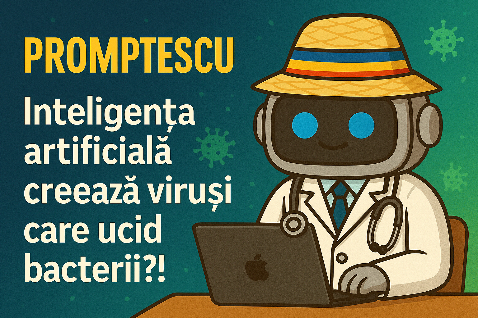 🤖Inteligența artificială creează viruși care ucid bacterii?!
