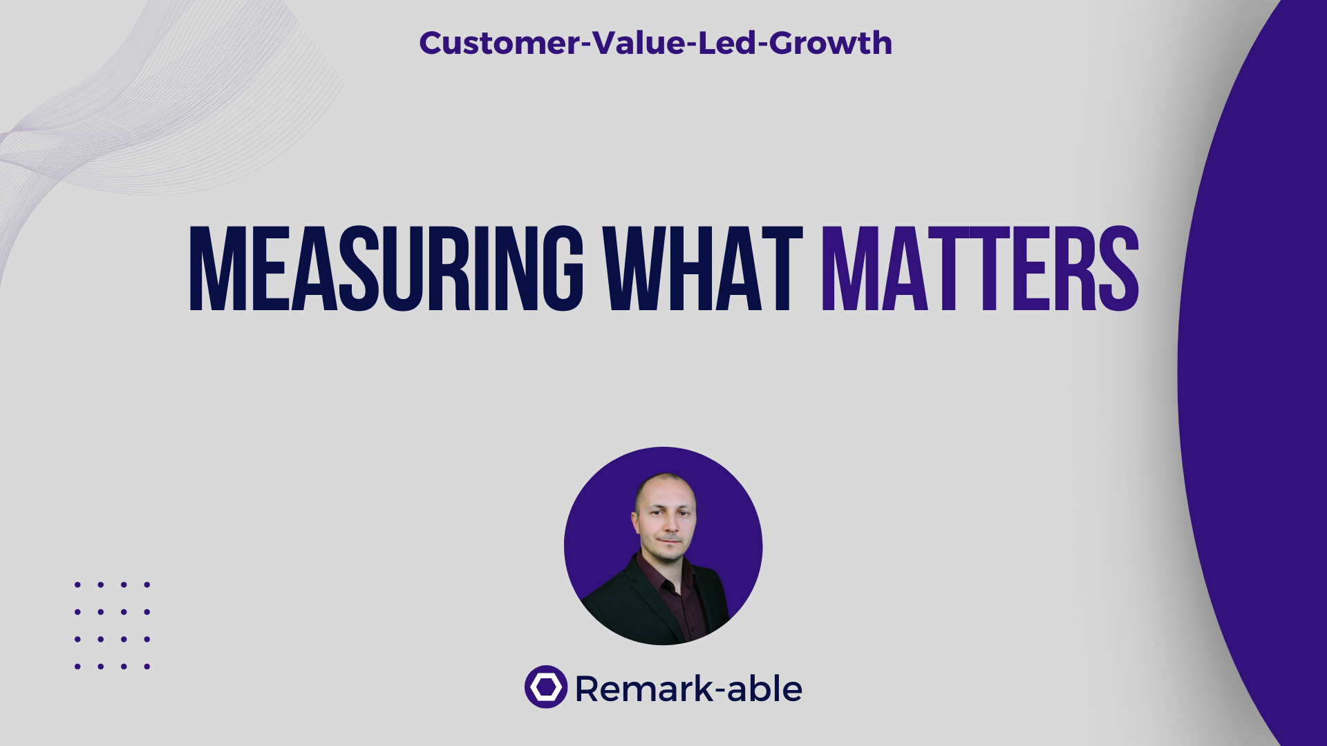 Measuring what matters