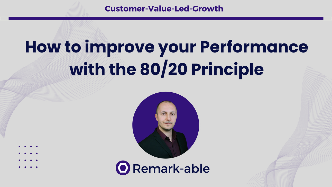 How to improve your Performance with the 80/20 Principle