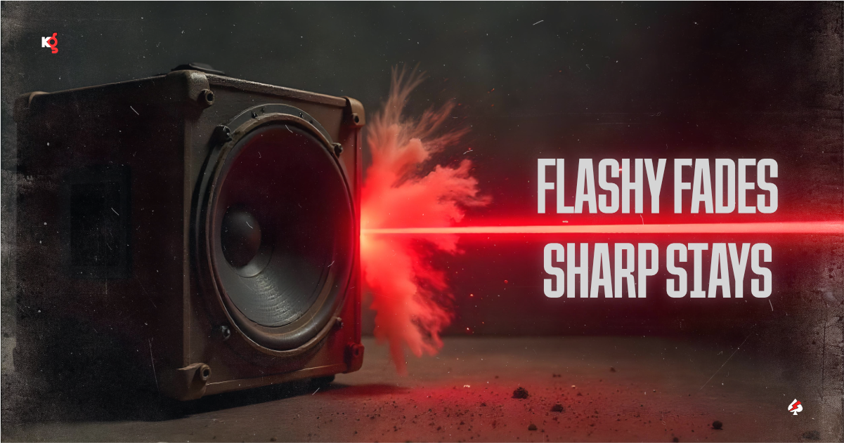 Flashy brands don’t win. Sharp ones do.