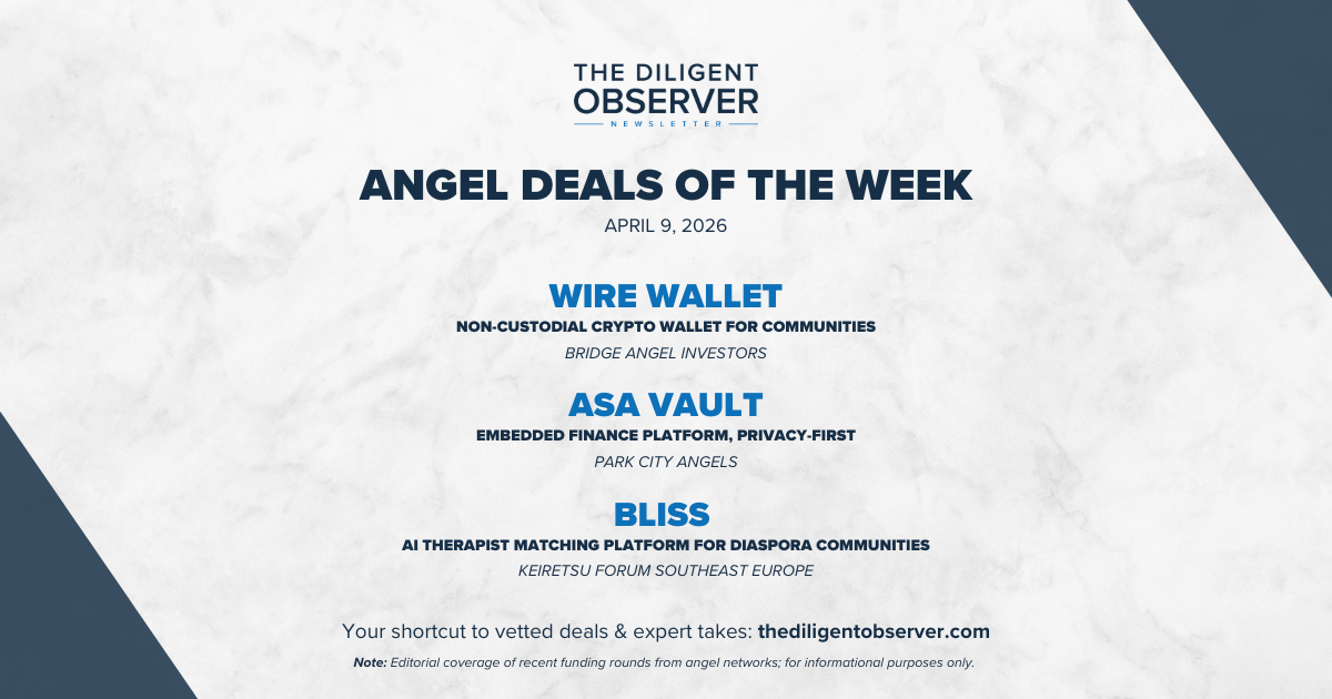 Diaspora Therapy Platform Raises $270K, Sequoia's Original Apple Investment Memo Unveiled, and Why Most Businesses Shouldn't Raise Venture