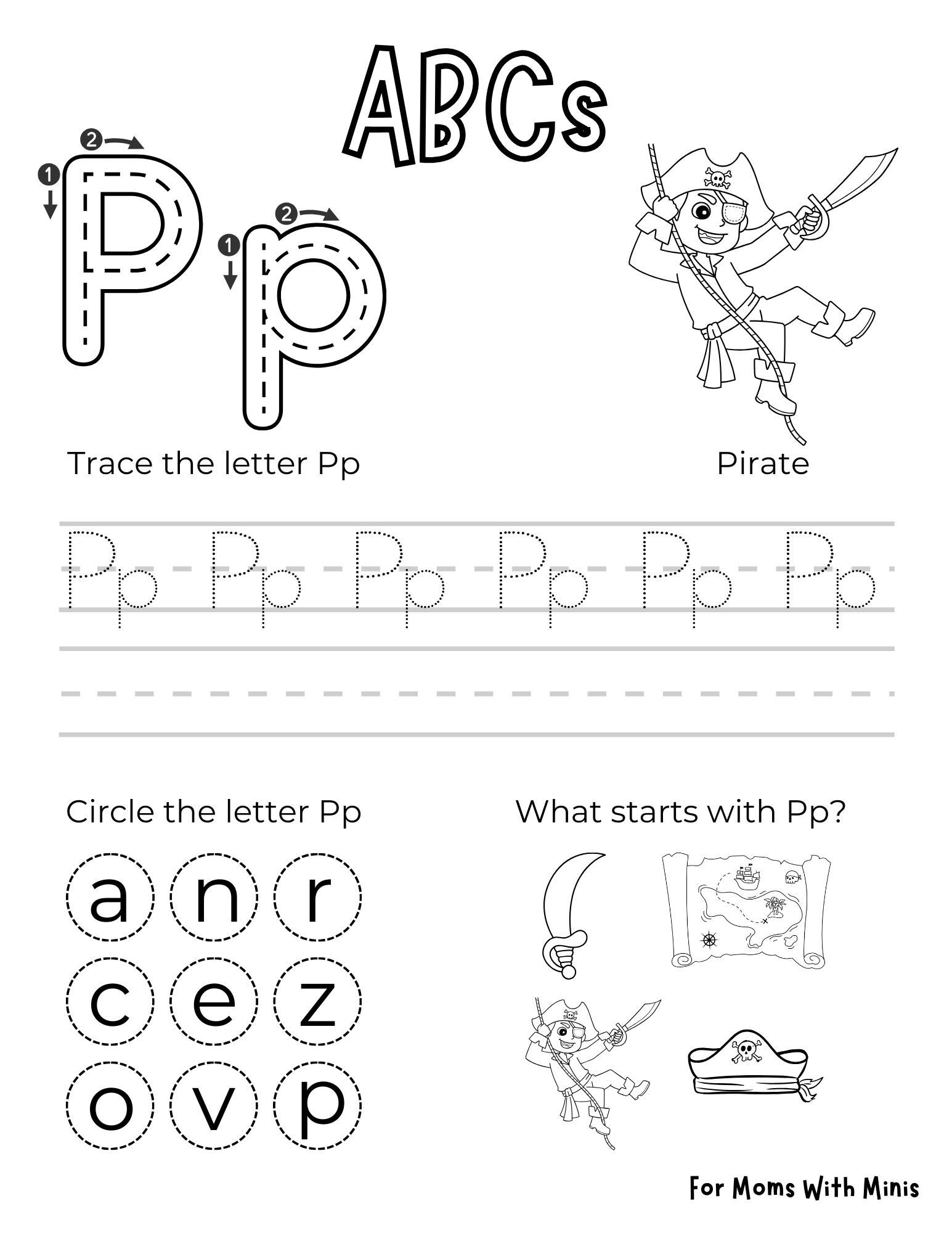 ABCs: The Letter P is For Pirate
