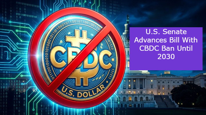 U.S. Senate Advances Bill With CBDC Ban Until 2030