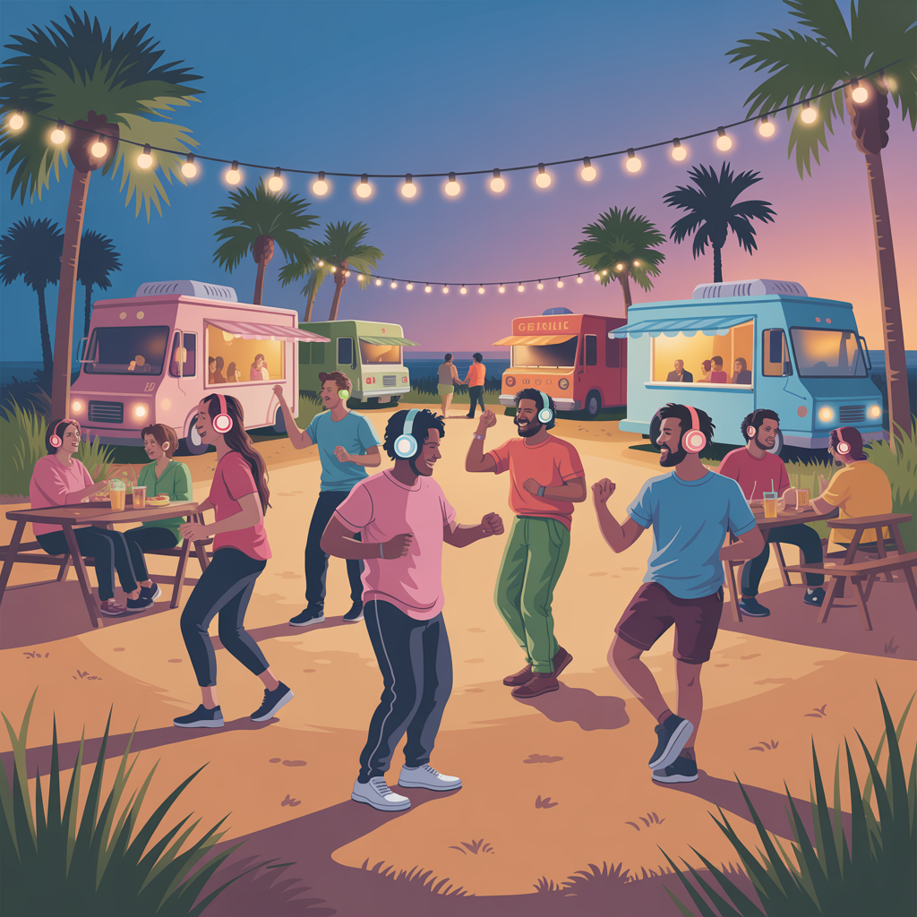 🎧 Silent Disco, Late-Night Shucks & Sunday Supper Club