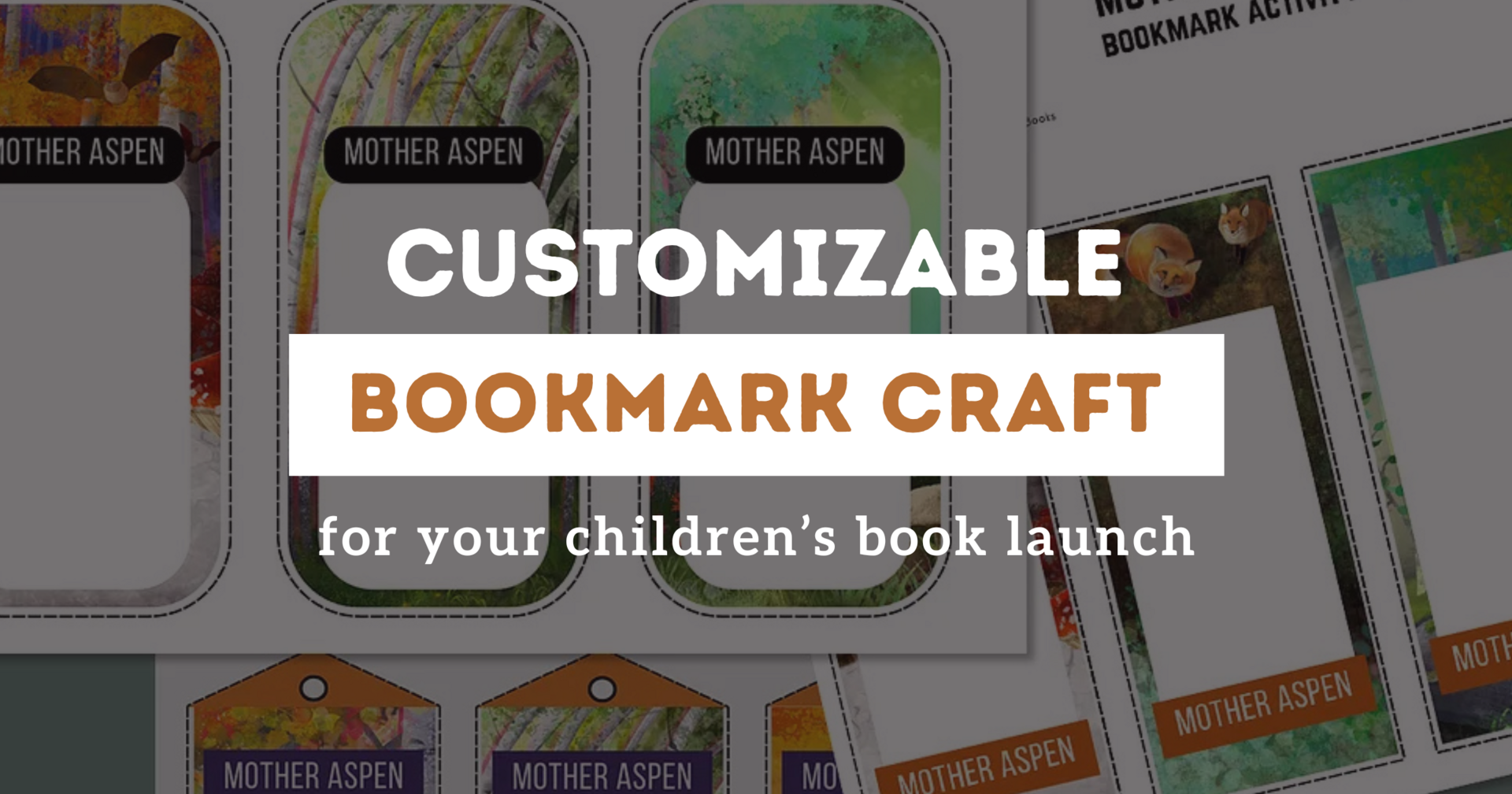 Customize A Bookmark Activity for Your Kid's Book Launch Event!