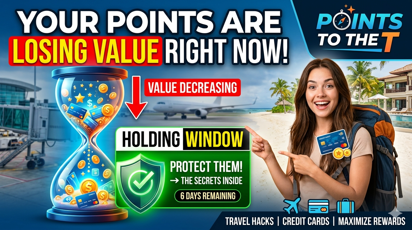 Your points are losing value right now — here's the holding window that protects them