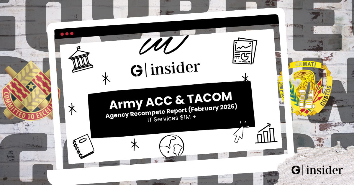 Recompete Report: Army ACC & TACOM
