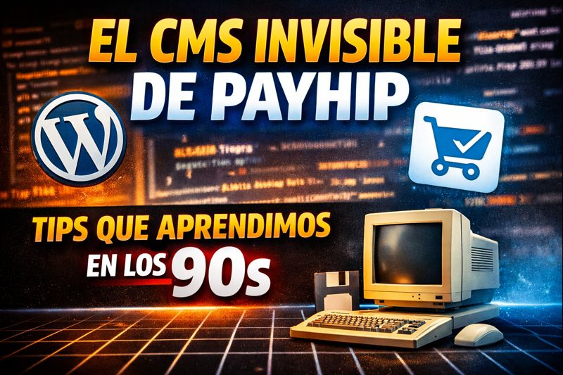 Payhip, el CMS invisible y una lección que ya vivimos en los 90s