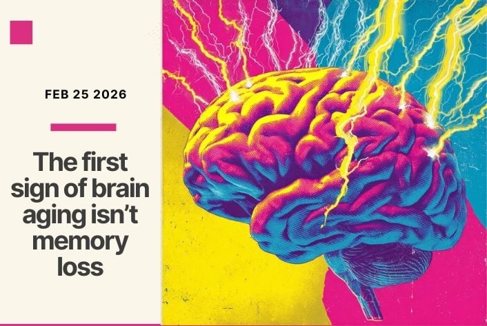 The first sign of brain aging isn’t memory loss