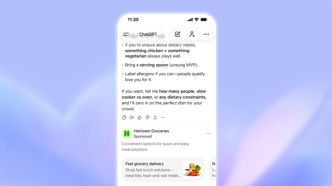 Los anuncios llegan a ChatGPT 😳