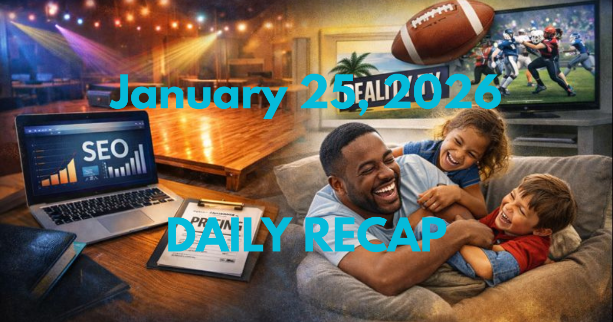 January 25, 2026 – Daily Recap