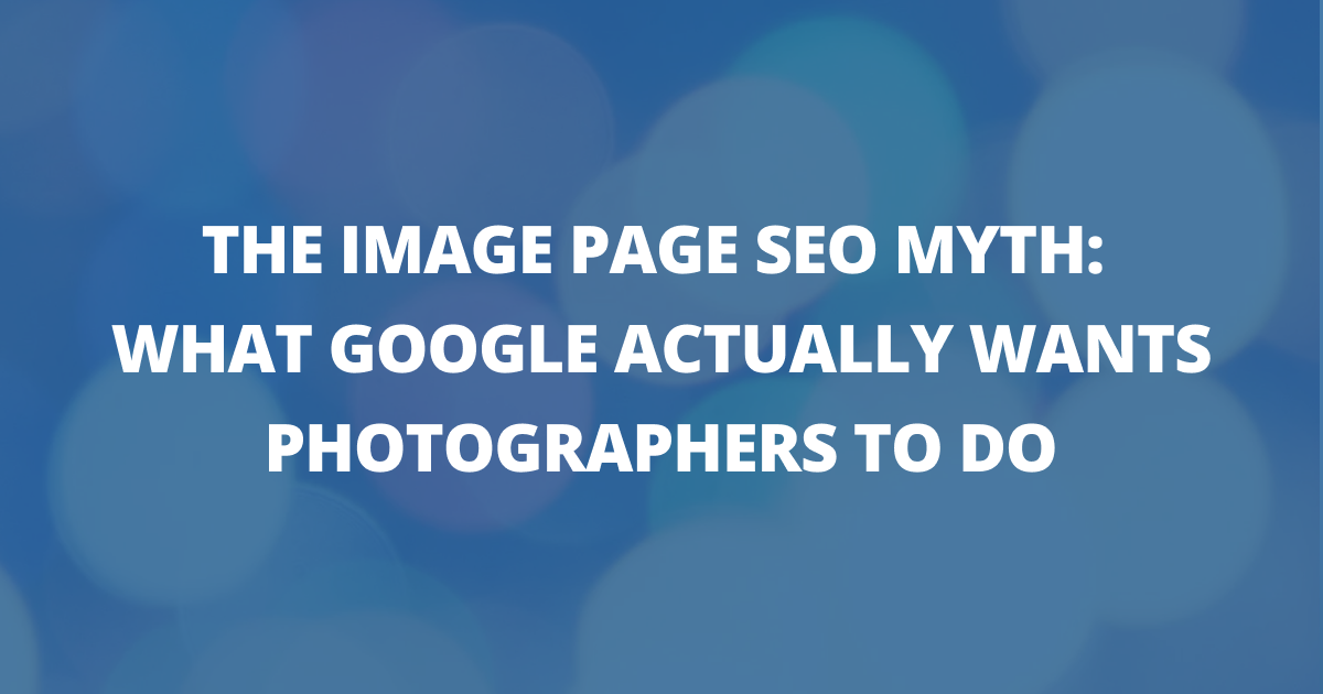 📸 The image page SEO myth: what Google actually wants