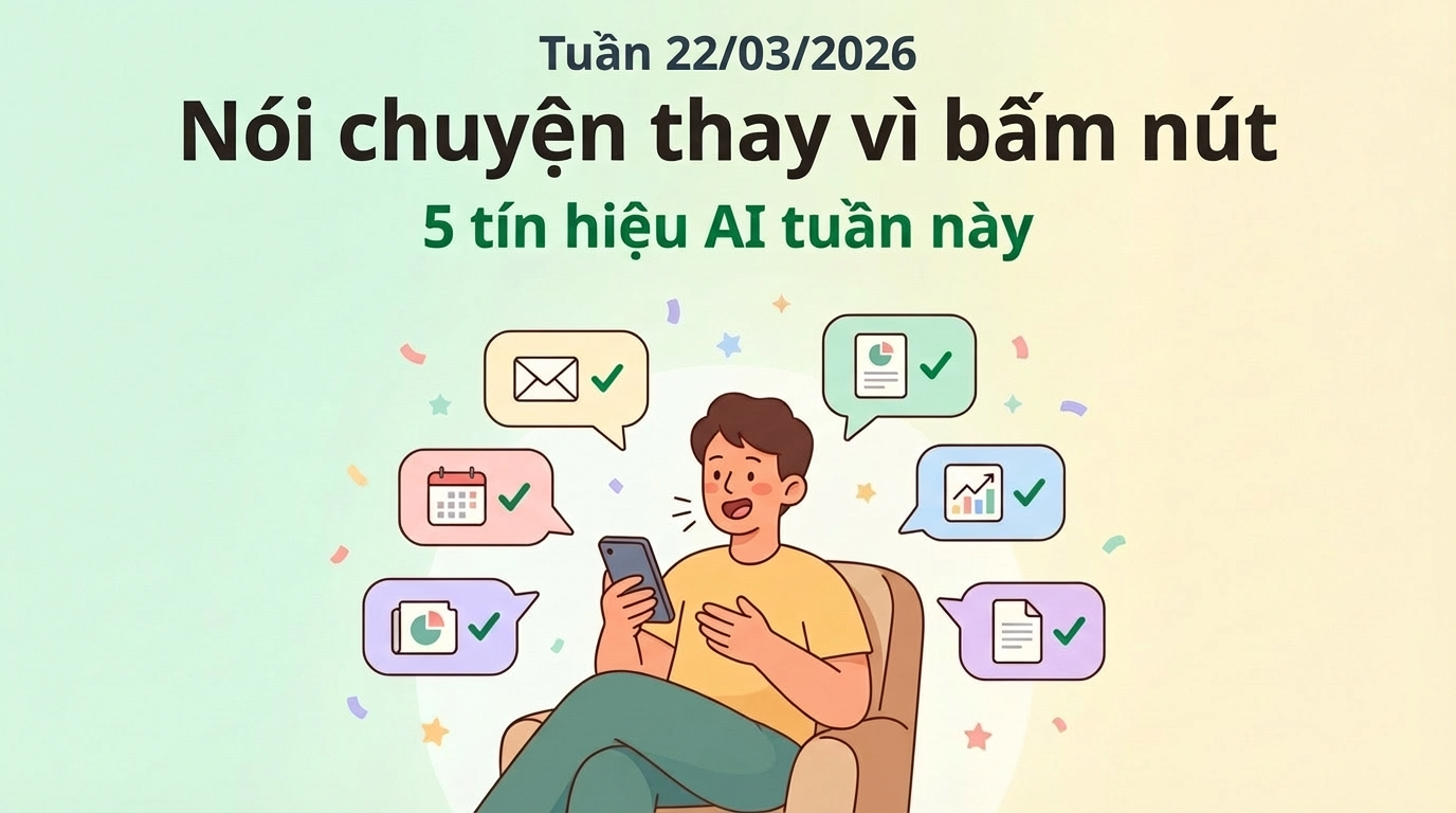 AI 24h | 🔥Bạn sắp không cần học phần mềm nữa — 5 tín hiệu AI tuần này