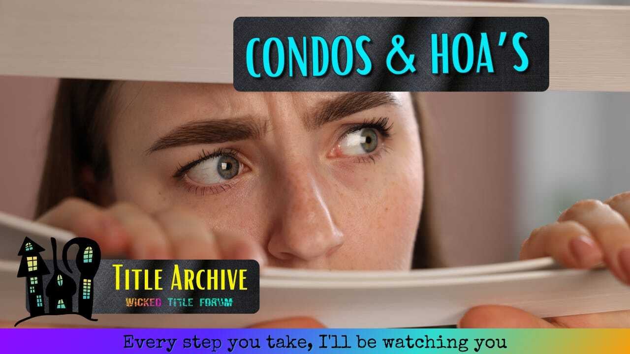 Home Owner Associations (HOAs) & Condos