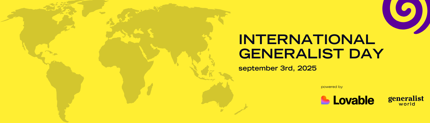International Generalist Day is NEXT WEEK 🤩 