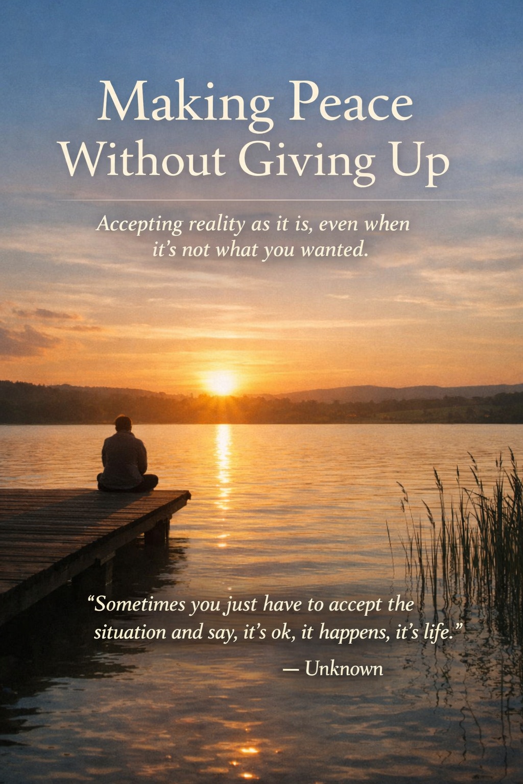 Making Peace Without Giving Up