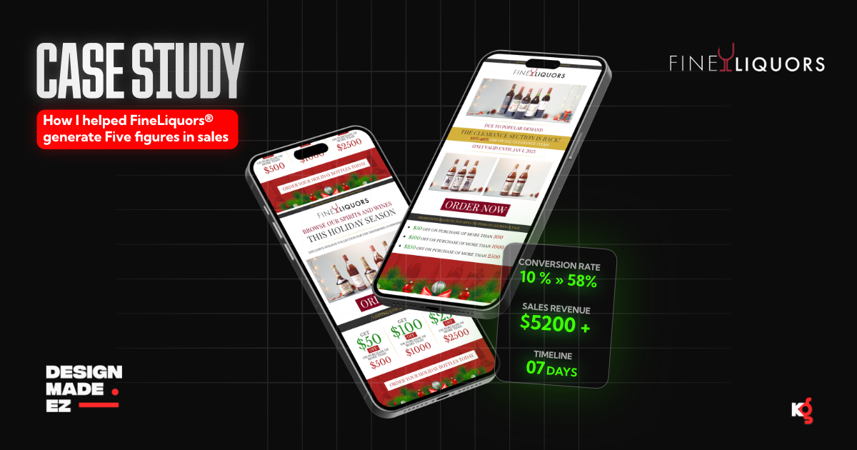 How I helped FineLiquors® generate Five figures in sales 