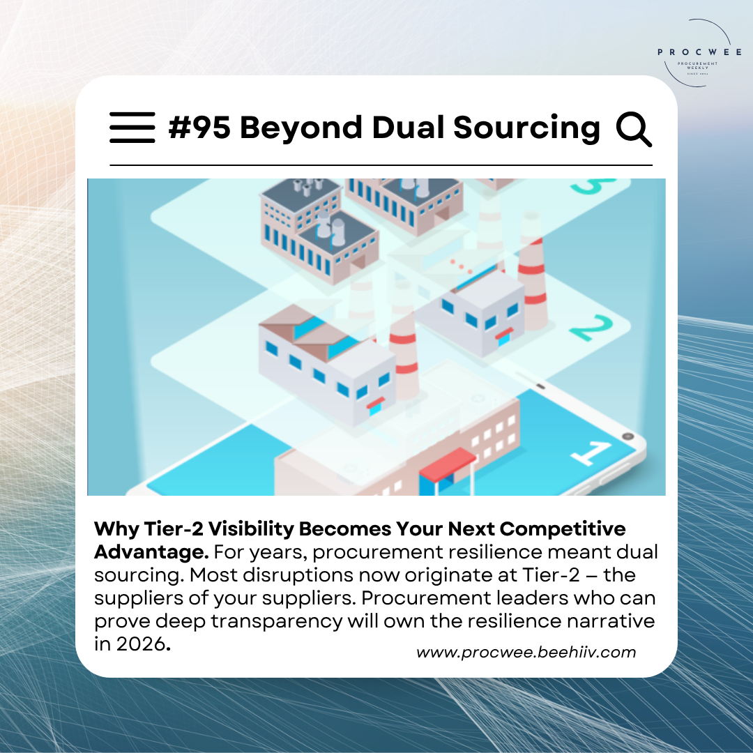 Beyond Dual Sourcing | Issue #95 | 28 October 2025