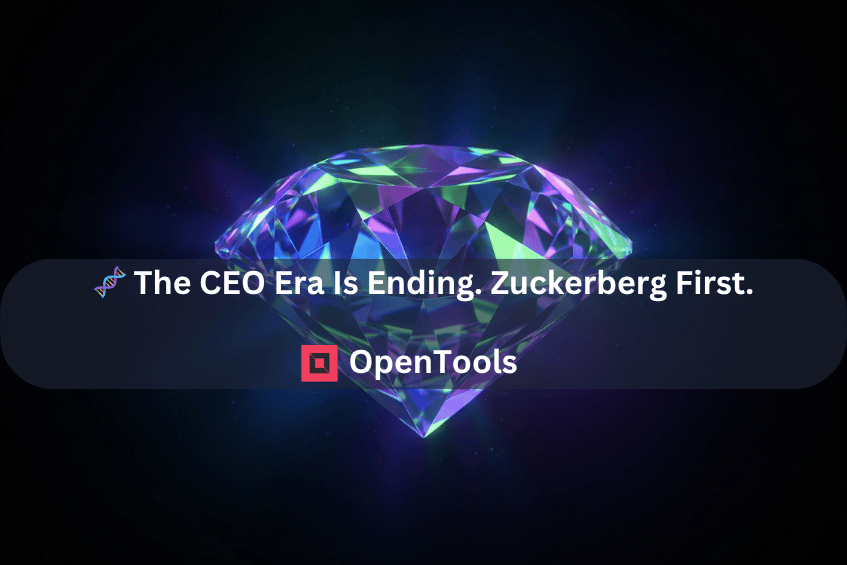 🧬 The CEO Era Is Ending. Zuckerberg First.