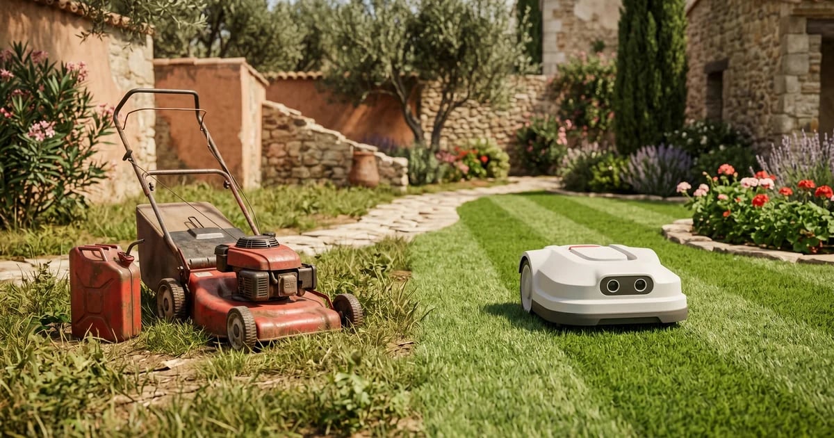 ¿Robot cortacésped o tradicional? La cuenta a 3 años, sin trampas