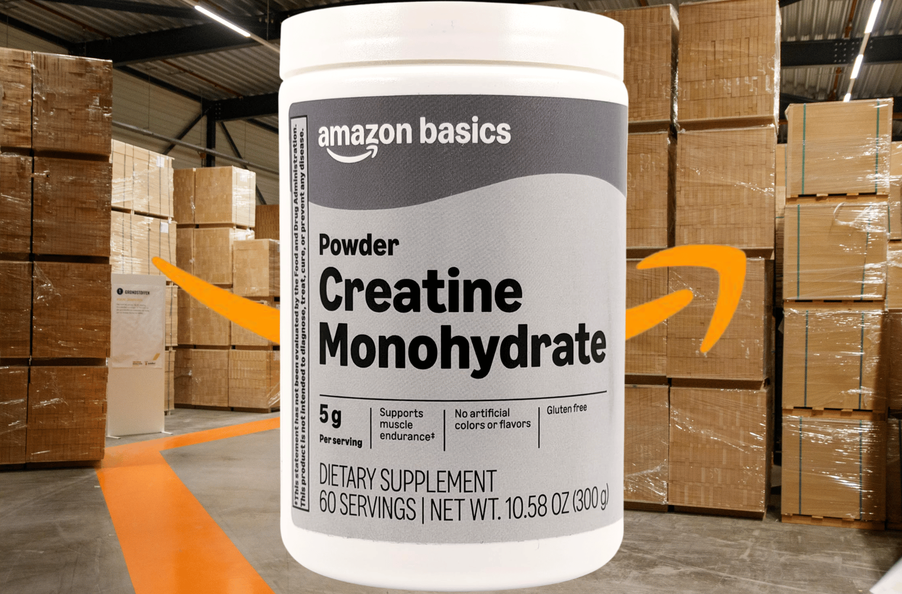 Amazon Now Makes Creatine Monohydrate Under Its Basics Line