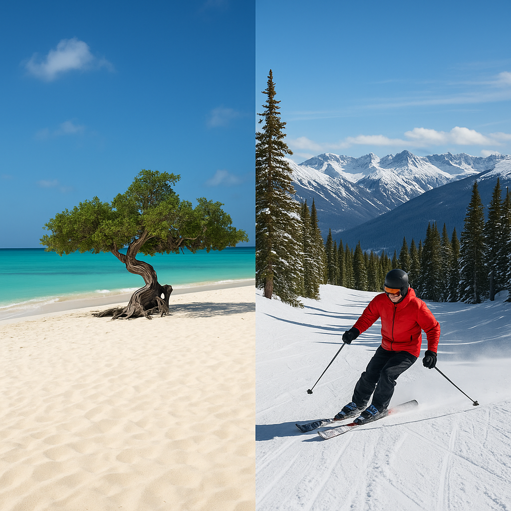 Cheap flights to sun and snow