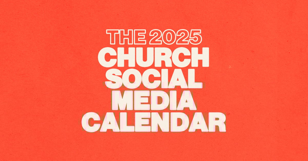 The 2025 Church Social Media Calendar