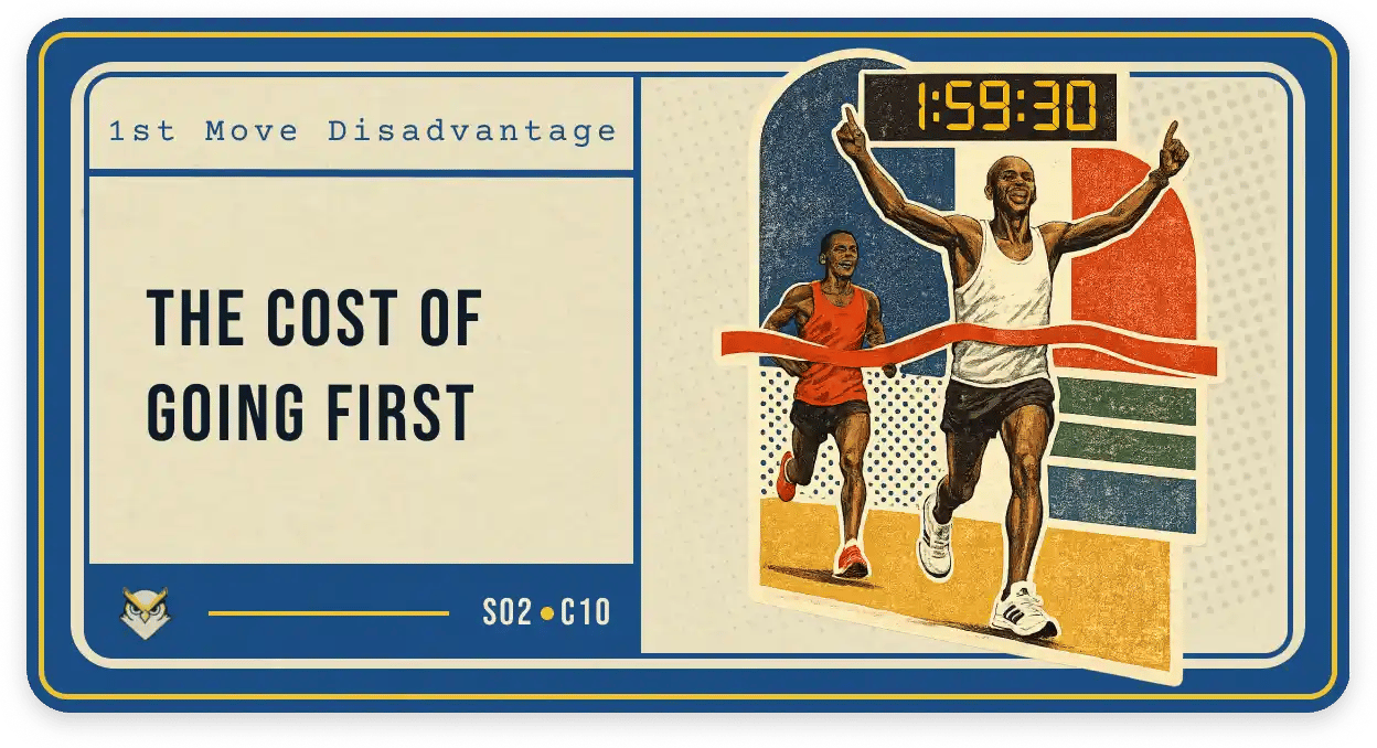 The Cost of Going First