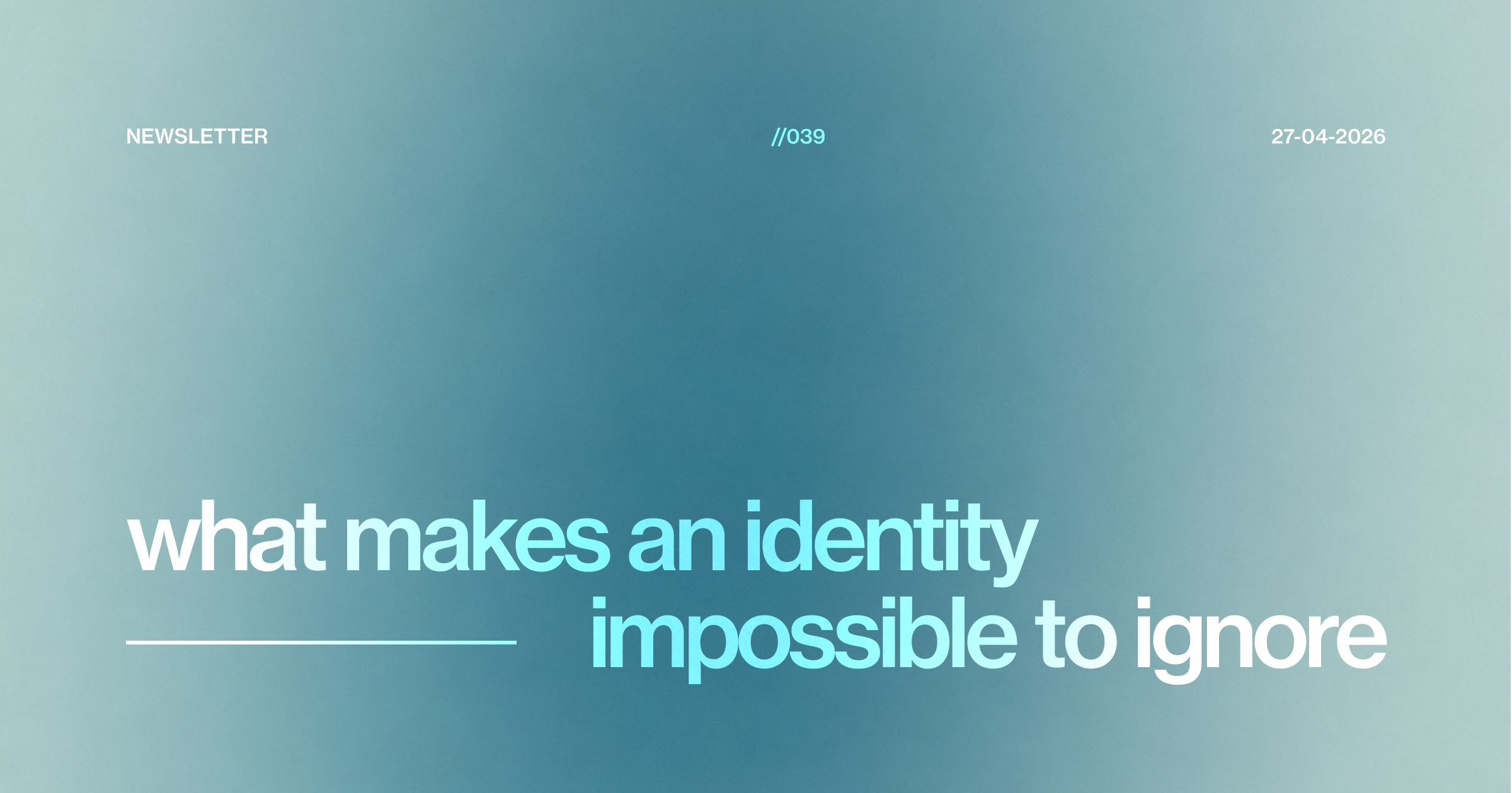 What makes an identity impossible to ignore