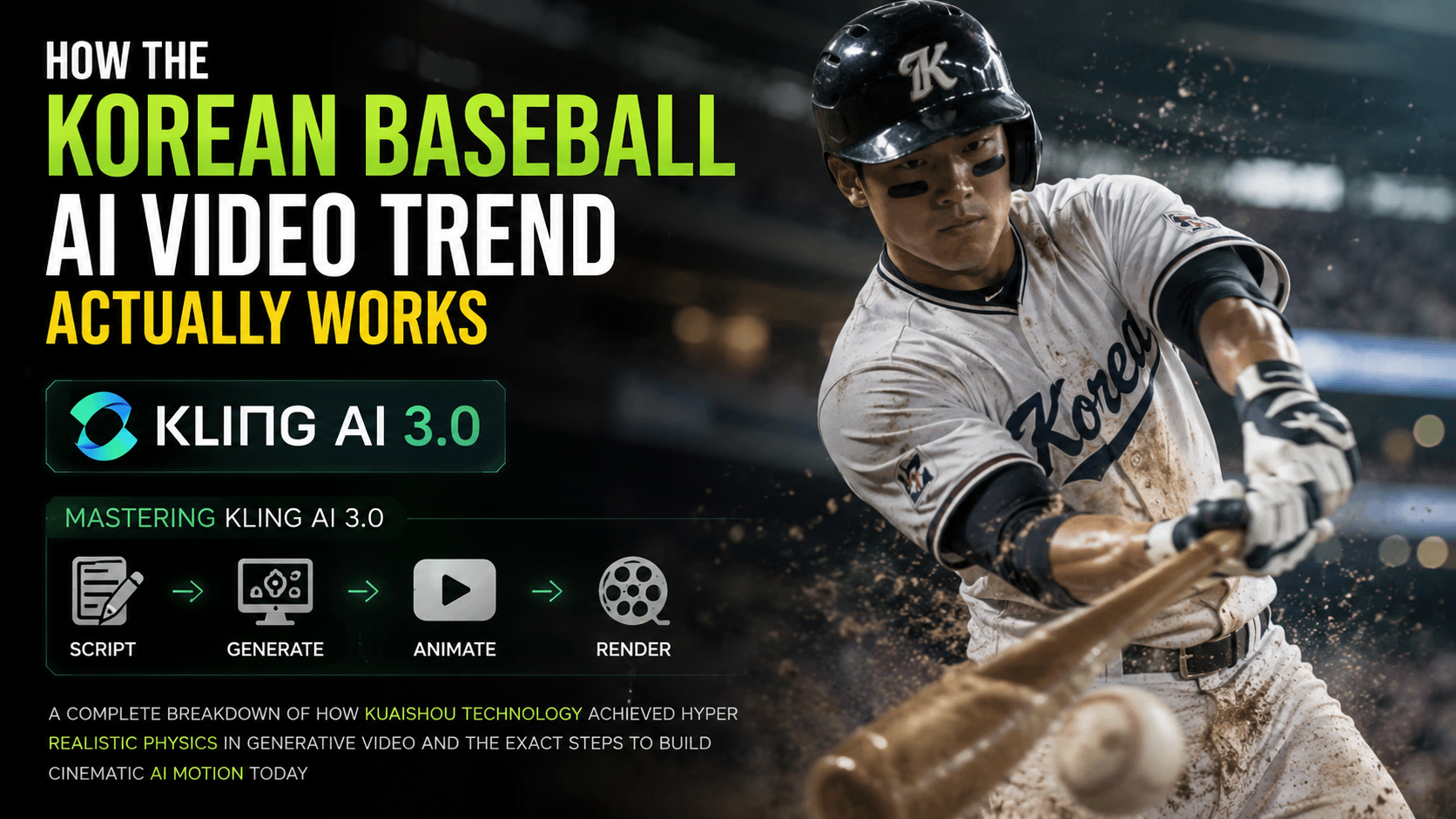 Kling AI 3.0: How to Create Hyper-Realistic Viral AI Videos and the Korean Baseball Trend