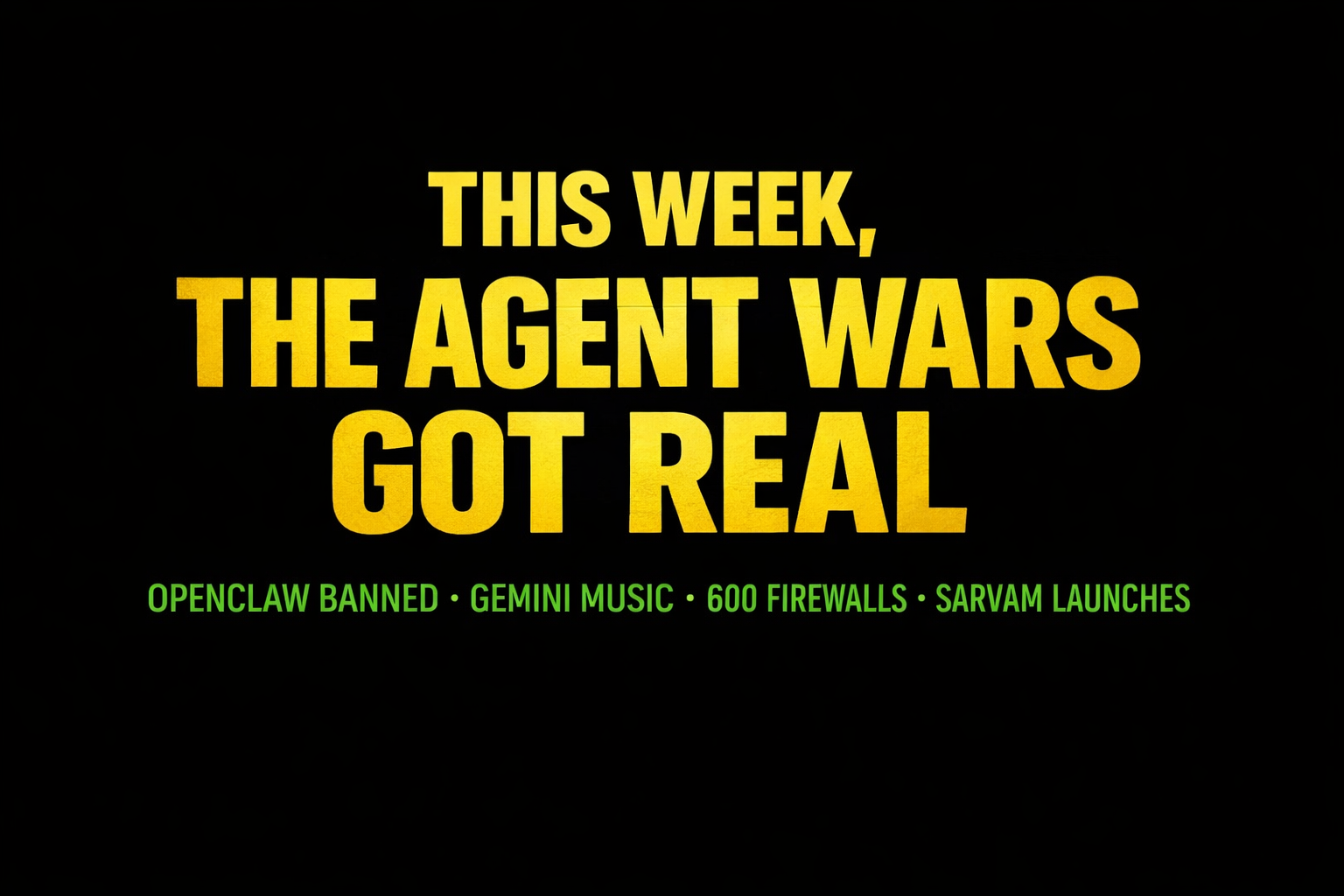 This Week, the Agent Wars Got Real