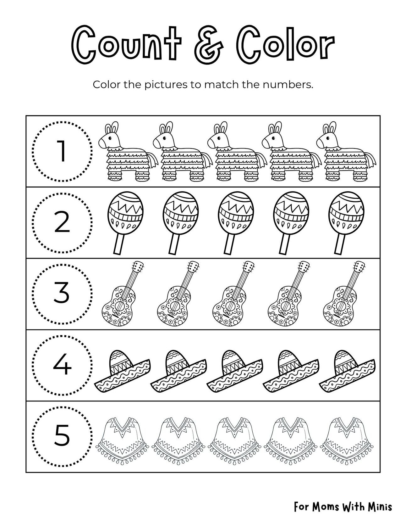 Cinco De Mayo Count and Color