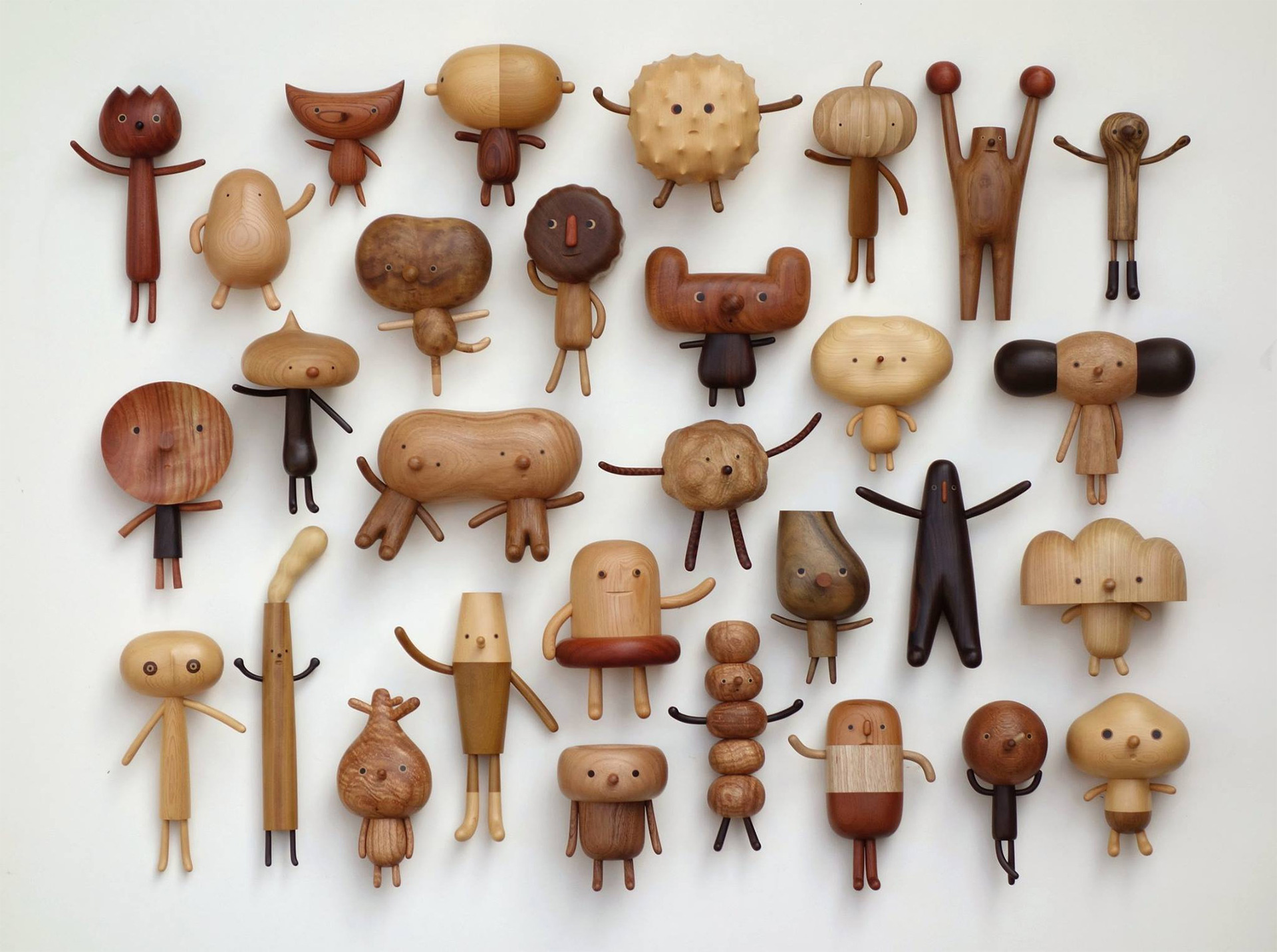 Handmade Wooden Characters by Yen Jui-Lin