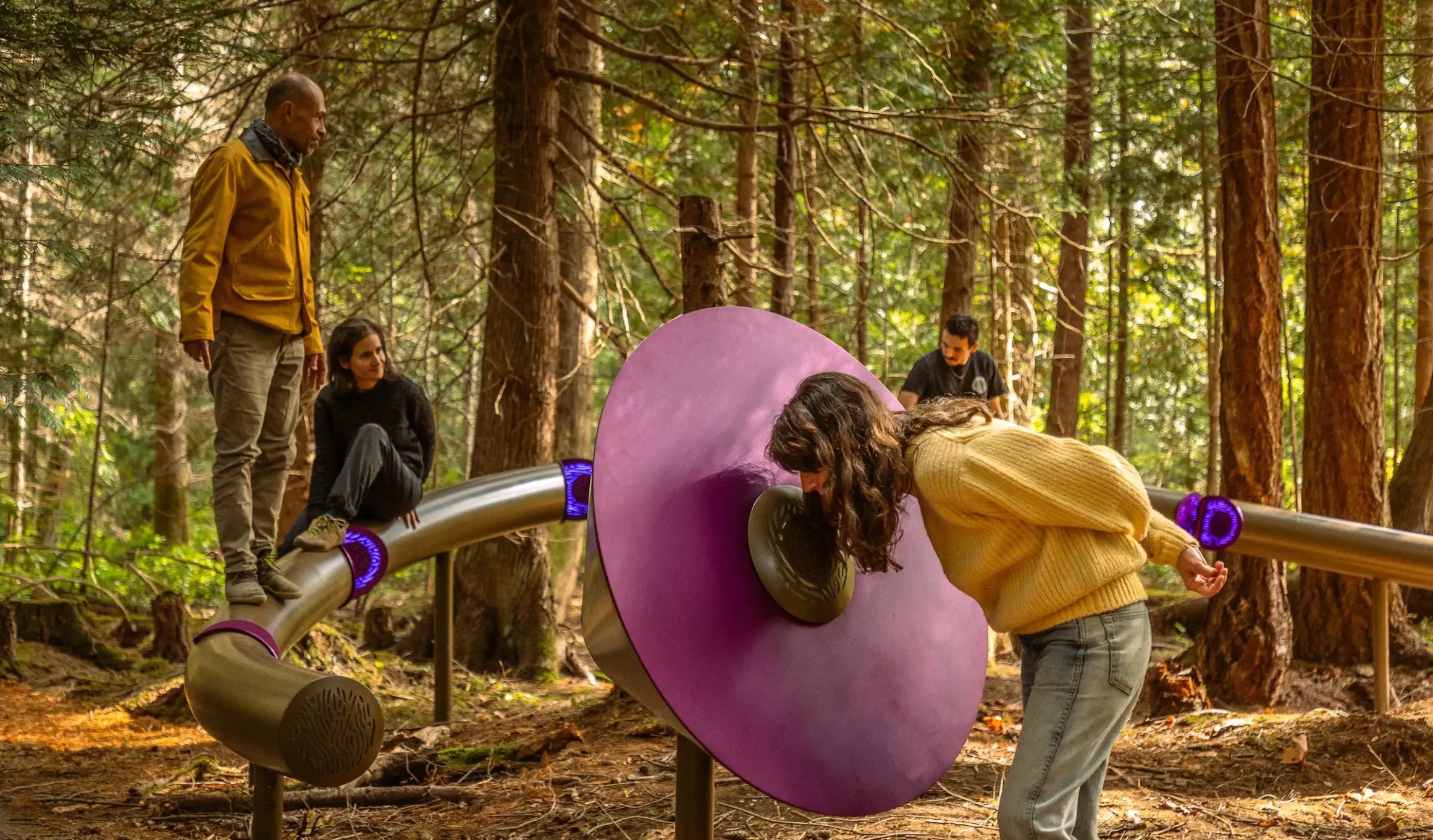 Forest Mixer Turns Voice into Seismic Rhythm for the Ground