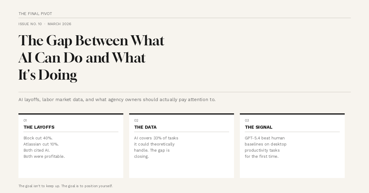 The Gap Between What AI Can Do and What It's Doing