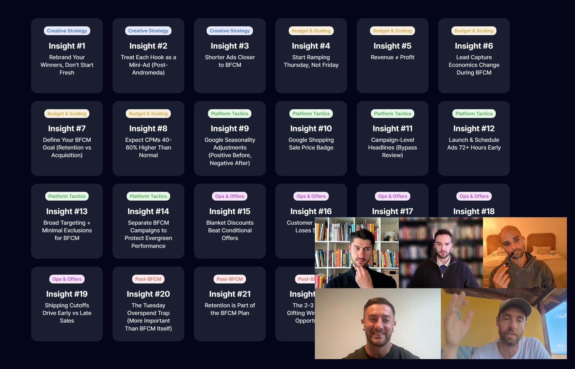 24 Insights From 3 Mediabuyers Who've Made $250m+ (BFCM Masterclass)