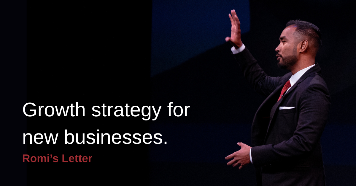 Growth strategy for new businesses