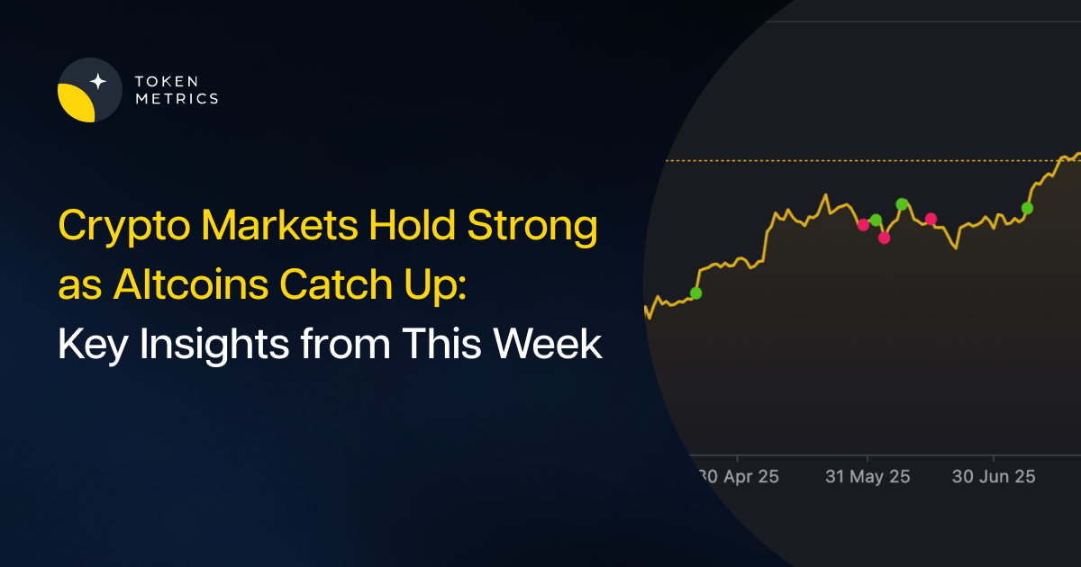 Crypto Markets Hold Strong as Altcoins Catch Up