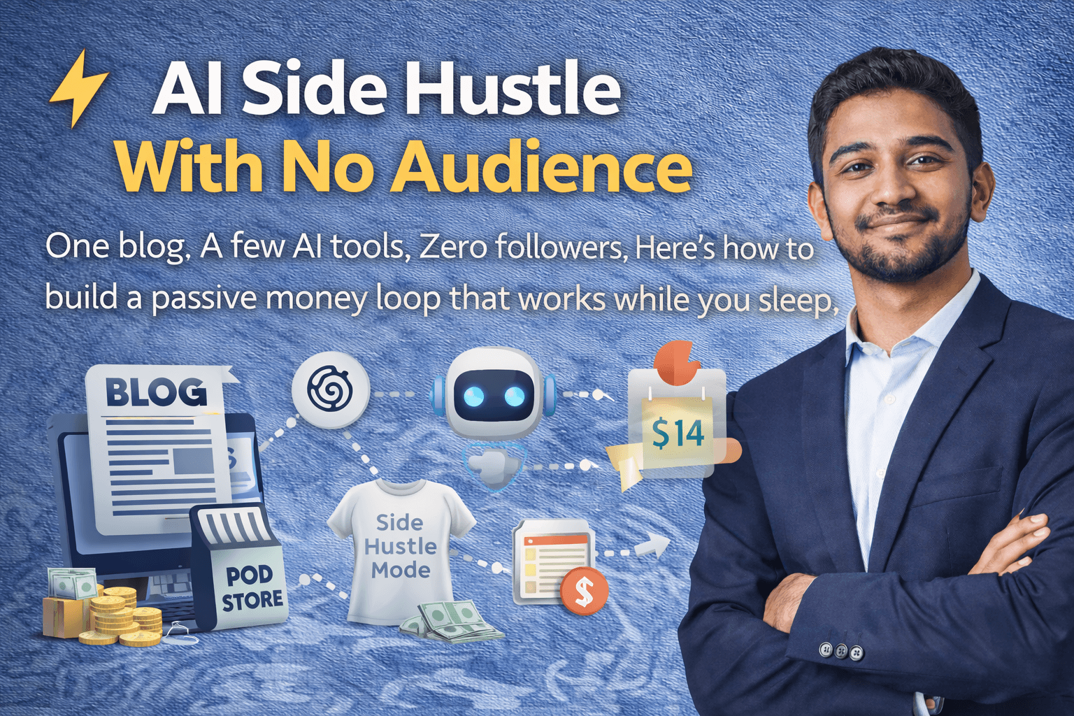 ⚡ Fully Automated, Fully Possible: The AI Side Hustle with No Audience